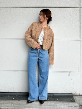 「Ungrid（アングリッド）のアイテム」を使った、小島菜緒さん（レディース・155cm）の秋コーディネート