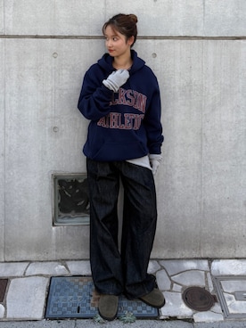 「アイテム（雑貨/ホビー）」を使った、小島菜緒さん（レディース・155cm）の秋コーディネート