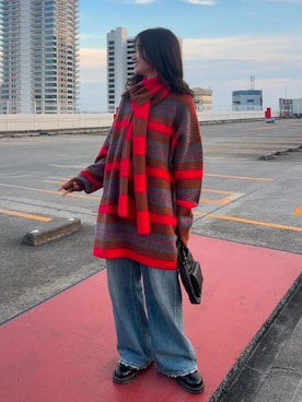 「アイテム（雑貨/ホビー）」を使った、小島菜緒さん（レディース・155cm）の秋コーディネート