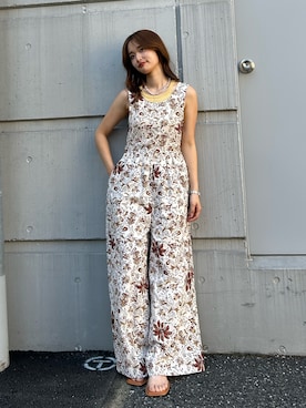 「Ungrid（アングリッド）のアイテム（シューズ）」を使った、小島菜緒さん（レディース・155cm）の春コーディネート