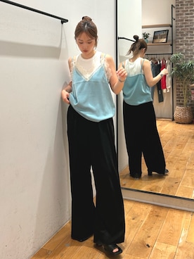 小島菜緒さん(レディース・155cm)の春コーディネート