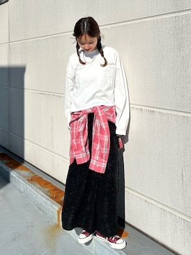 小島菜緒さん(レディース・155cm)の冬コーディネート