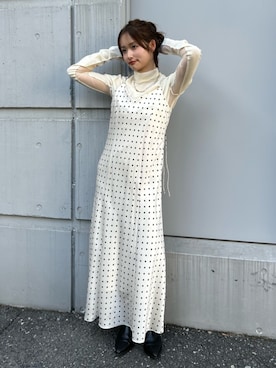 小島菜緒さん(レディース・155cm)の冬コーディネート