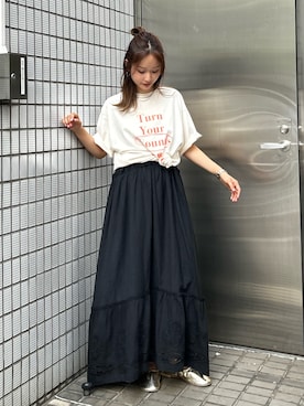 小島菜緒さん(レディース・155cm)の夏コーディネート