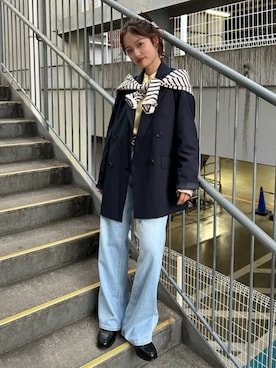 小島菜緒さん（レディース・155cm）の冬コーディネート