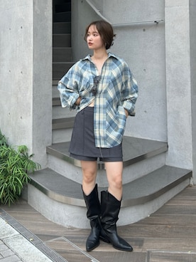小島菜緒さん(レディース・155cm)の夏コーディネート