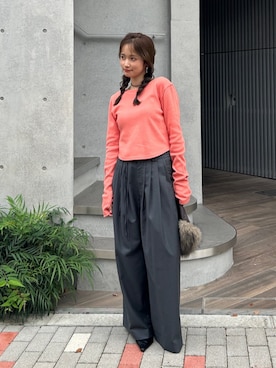 小島菜緒さん（レディース・155cm）の秋コーディネート