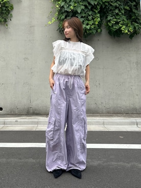 小島菜緒さん(レディース・155cm)の夏コーディネート