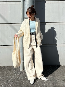 小島菜緒さん(レディース・155cm)の冬コーディネート