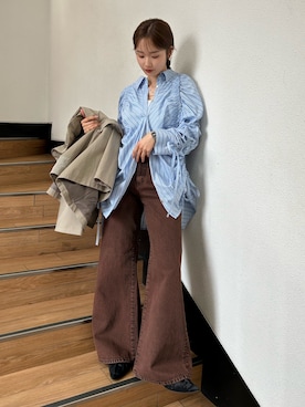 小島菜緒さん（レディース・155cm）の春コーディネート