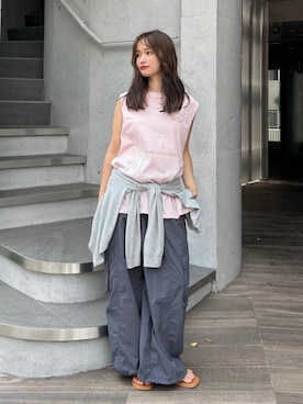 小島菜緒さん(レディース・155cm)の夏コーディネート
