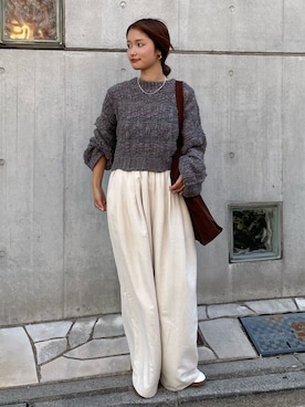 小島菜緒さん（レディース・155cm）の秋コーディネート