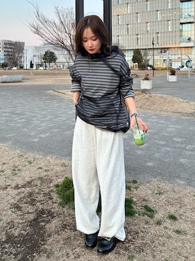 小島菜緒さん（レディース・155cm）の冬コーディネート