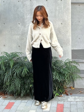 「アイテム（その他シューズ）」を使った、小島菜緒さん（レディース・155cm）の秋コーディネート