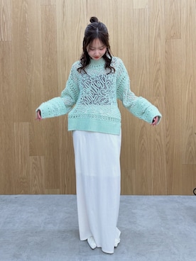 小島菜緒さん（レディース・155cm）の冬コーディネート