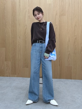 小島菜緒さん（レディース・155cm）の冬コーディネート
