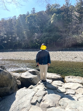 「L.L.Bean（エルエルビーン）のアイテム（ジャケット/アウター）」を使った、まろさん（レディース・156cm）の春コーディネート