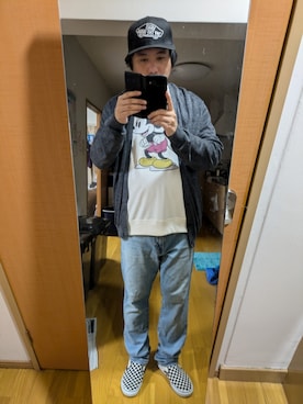 「VANS（バンズ）のアイテム（帽子）」を使った、tarohan8さん（メンズ・172cm）の秋コーディネート
