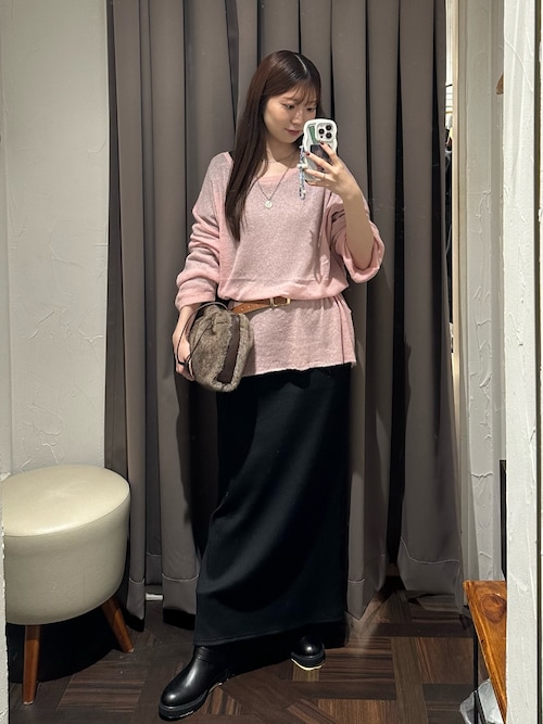 セール】【全骨格細見え】NEW2WAYロングリブワンピース