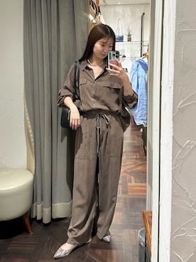 「アイテム（パンプス、グレー系）」を使った、rdmanamiさん（レディース・160cm）の夏コーディネート