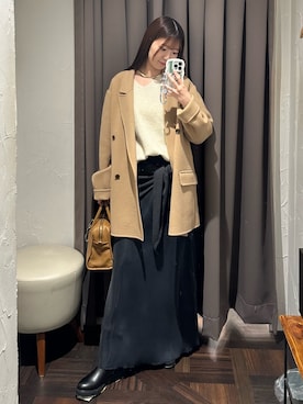 「アイテム（その他アウター）」を使った、rdmanamiさん（レディース・160cm）の秋コーディネート