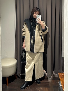 「アイテム（その他アウター）」を使った、rdmanamiさん（レディース・160cm）の秋コーディネート