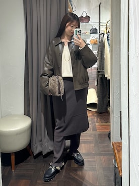 「RIVE DROITE（リヴドロワ）のアイテム（パンツ）」を使った、rdmanamiさん（骨格ストレート・レディース・160cm）の秋コーディネート