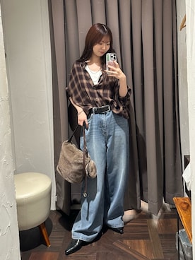 「RIVE DROITE（リヴドロワ）のアイテム（その他シューズ）」を使った、rdmanamiさん（骨格ストレート・レディース・160cm）の秋コーディネート