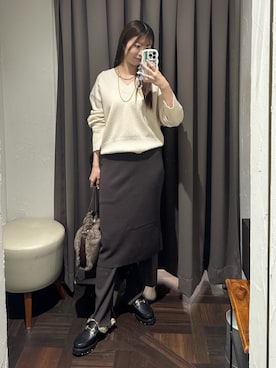 「RIVE DROITE（リヴドロワ）のアイテム（パンツ）」を使った、rdmanamiさん（骨格ストレート・レディース・160cm）の秋コーディネート