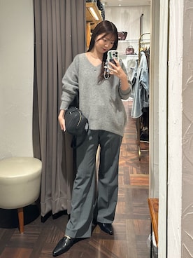 「RIVE DROITE（リヴドロワ）のアイテム（ショルダーバッグ）」を使った、rdmanamiさん（骨格ストレート・レディース・160cm）の秋コーディネート