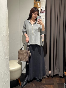 「RIVE DROITE（リヴドロワ）のアイテム（スウェット）」を使った、rdmanamiさん（骨格ストレート・レディース・160cm）の秋コーディネート