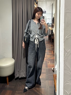 「RIVE DROITE（リヴドロワ）のアイテム（ショルダーバッグ）」を使った、rdmanamiさん（骨格ストレート・レディース・160cm）の秋コーディネート