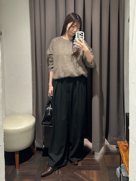 「RIVE DROITE（リヴドロワ）のアイテム（パンツ）」を使った、rdmanamiさん（骨格ストレート・レディース・160cm）の秋コーディネート