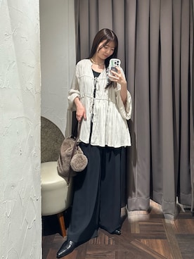 「ブラウスコーデ」｜rdmanamiさん（レディース・160cm）の秋コーディネート