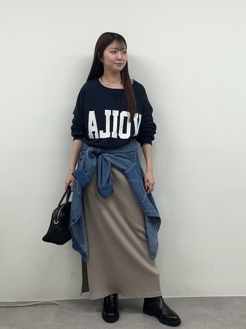 全骨格細見え】NEW2WAYロングリブワンピース（ワンピース）｜RIVE