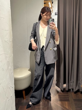 「RIVE DROITE（リヴドロワ）のアイテム（パンプス）」を使った、rdmanamiさん（骨格ストレート・レディース・160cm）の秋コーディネート