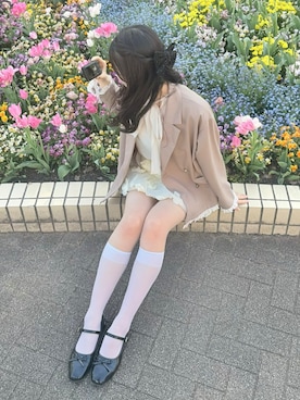 「GRL（グレイル）のアイテム（トップス）」を使った、kaede.さん（レディース・170cm）の春コーディネート