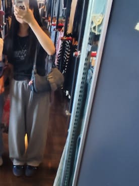 「アイテム（スウェットパンツ）」を使った、miaさん（レディース・154cm）の夏コーディネート