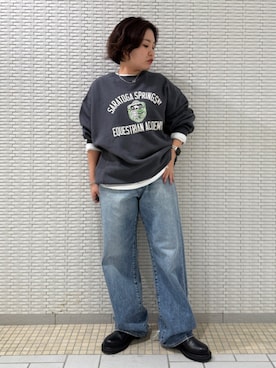 「Ungrid（アングリッド）のアイテム」を使った、瑞慶覧佑圭さん（レディース・152cm）の秋コーディネート