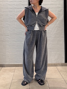 「アイテム（パーカー）」を使った、瑞慶覧佑圭さん（レディース・152cm）の夏コーディネート