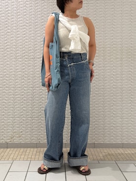 「Ungrid（アングリッド）のアイテム」を使った、瑞慶覧佑圭さん（骨格ストレート・レディース・152cm）の夏コーディネート