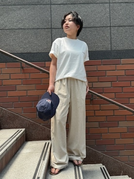 「Ungrid（アングリッド）のアイテム」を使った、瑞慶覧佑圭さん（骨格ストレート・レディース・152cm）の夏コーディネート