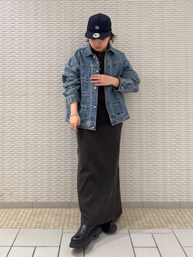 瑞慶覧佑圭さん（レディース・152cm）の冬コーディネート