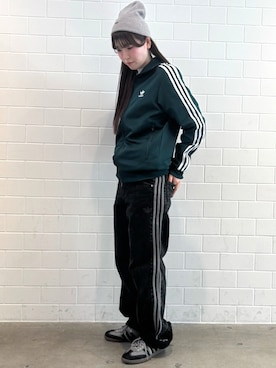 「アイテム（ジャージ）」を使った、YTさん（レディース・163cm）の秋コーディネート