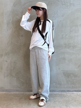 「adidas（アディダス）のサンバ LT / SAMBA LT / アディダスオリジナルス adidas Originals（スニーカー）」を使った、YTさん（レディース・163cm）の夏コーディネート