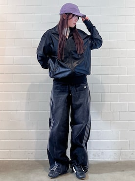 「アイテム（ジャージ）」を使った、YTさん（レディース・163cm）の秋コーディネート