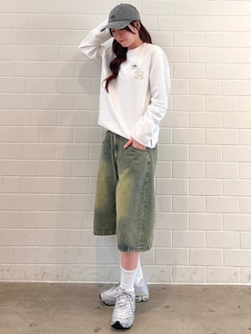 「adidas（アディダス）のアイテム（帽子）」を使った、YTさん（レディース・163cm）の春コーディネート