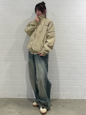「adidas（アディダス）のサンバ OG / Samba OG / スニーカー アディダスオリジナルス adidas Originals（スニーカー、ベージュ系）」を使った、YTさん（レディース・163cm）の春コーディネート