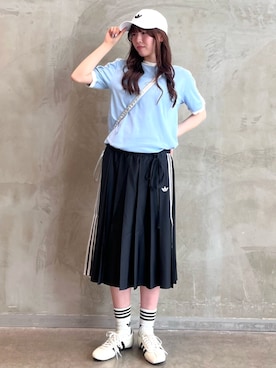 「アイテム（レッグウェア）」を使った、YTさん（レディース・163cm）の夏コーディネート