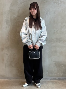「アイテム（ジャージ）」を使った、YTさん（レディース・163cm）の夏コーディネート